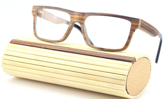 Wooden eyeglasses